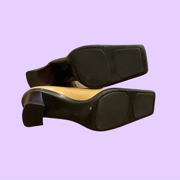 Nine West 90s Style Tan / Camel Color Square Toe Block High Heel Pump ๐ฅ - Picture 5 of 5